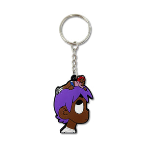 LUV Purple Keychain