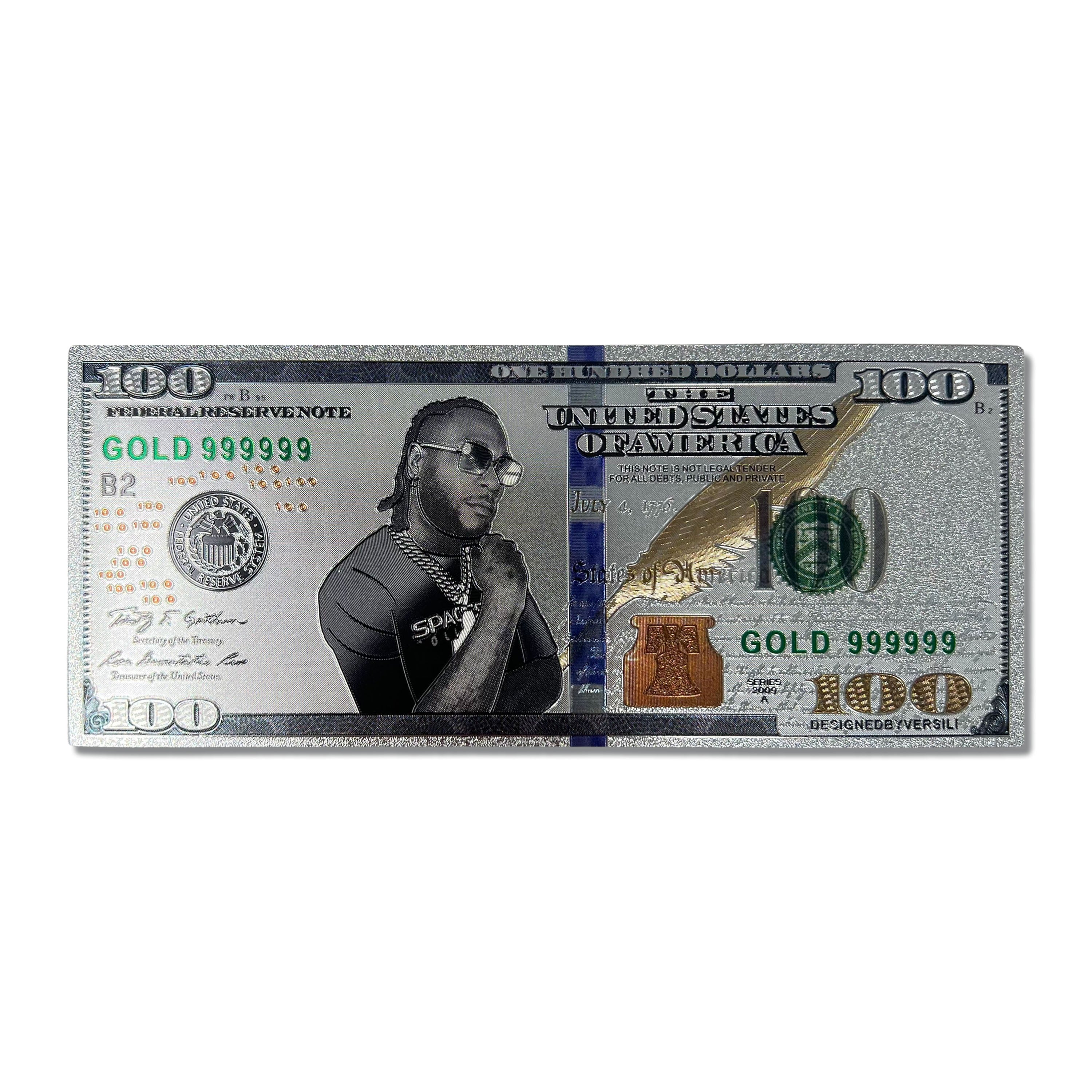 Burna Boy Money Dollar Bill
