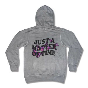 Just A Matter Of Time Grey Hoodie