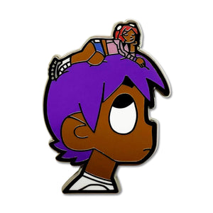 LUV Purple Hat Pin