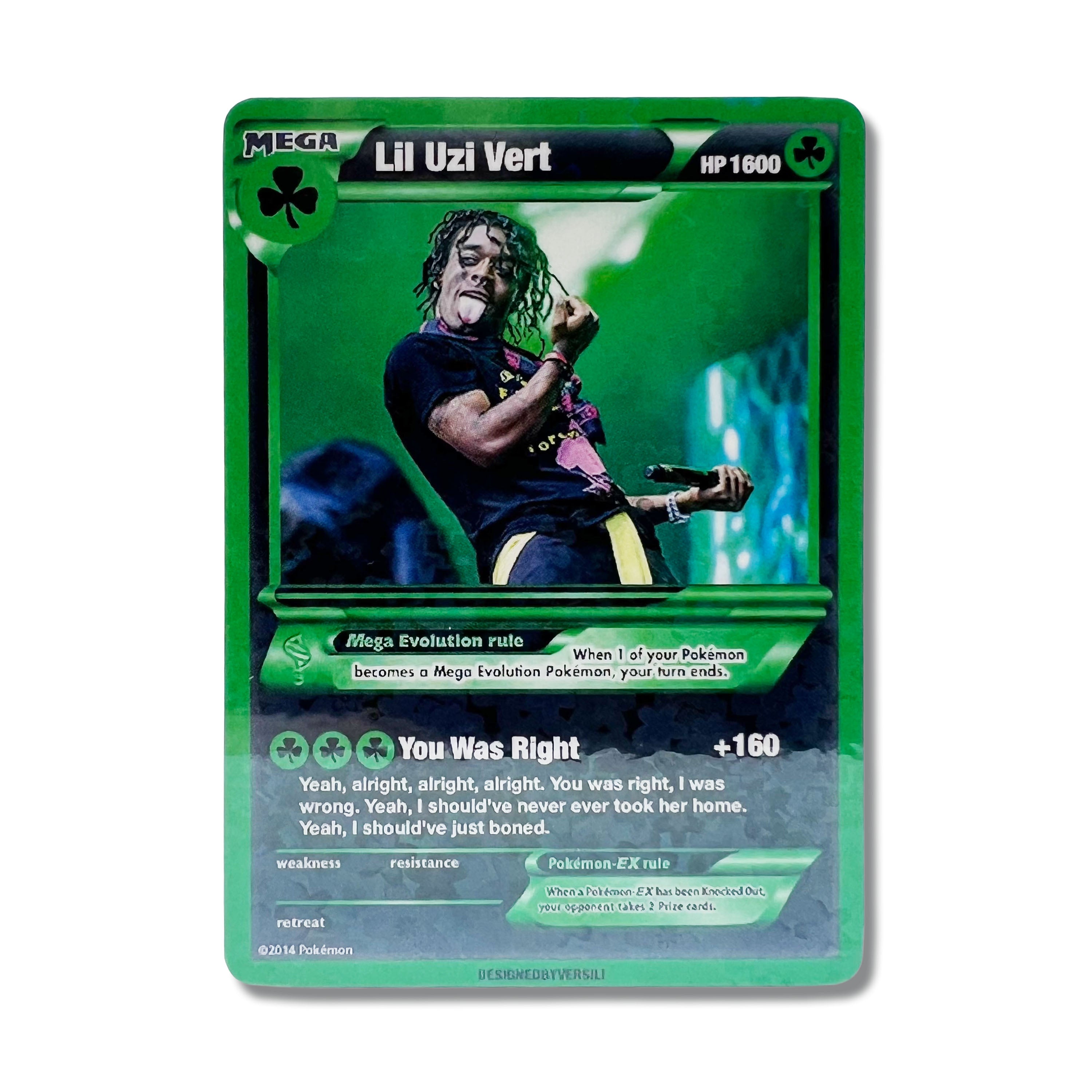 Lil Uzi Vert Pokémon Card (St. Patrick’s Day)
